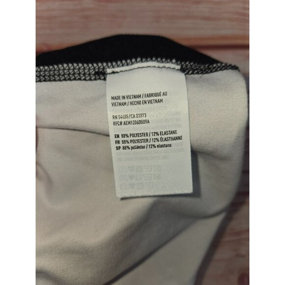 American Eagle Flex Long Sleeve Shirt Small Gray & White - Picture 5 of 7